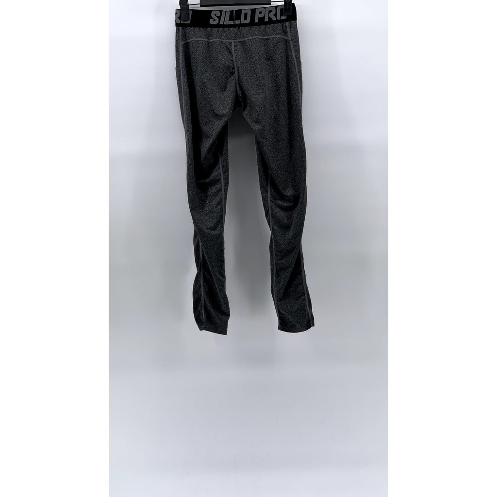 SILKWORLD Pro Men’s Blue-Black Elasticized Waist Compression Pants SZ M