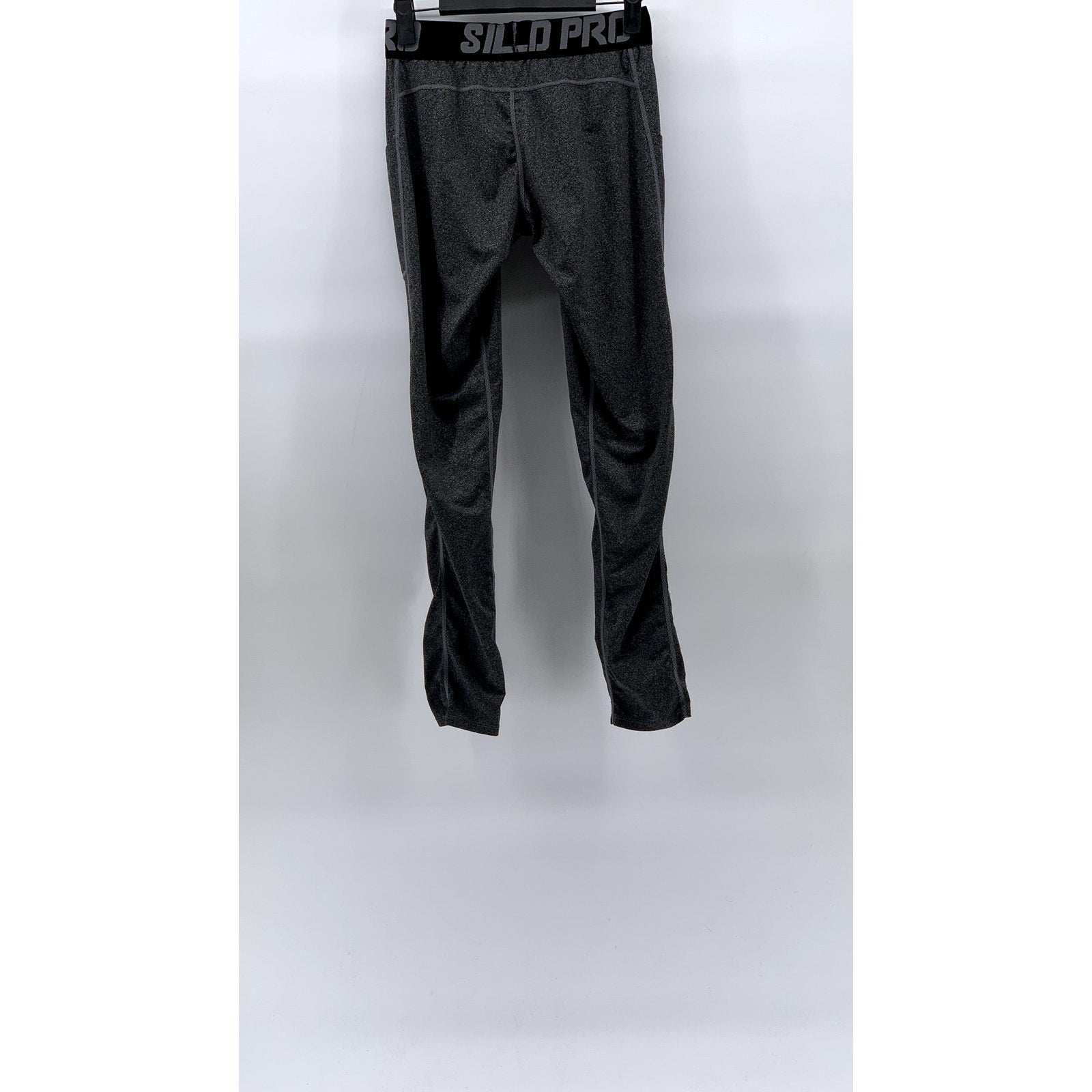 SILKWORLD Pro Men’s Blue-Black Elasticized Waist Compression Pants SZ M