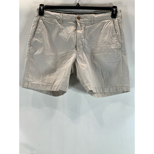 J. CREW Men's Bone Stretch Regular-Fit 7" Chino Shorts SZ 34