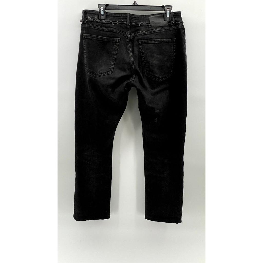 DL 1961 Men's Black Denim Distressed Hunter Skinny Jeans SZ 31X32