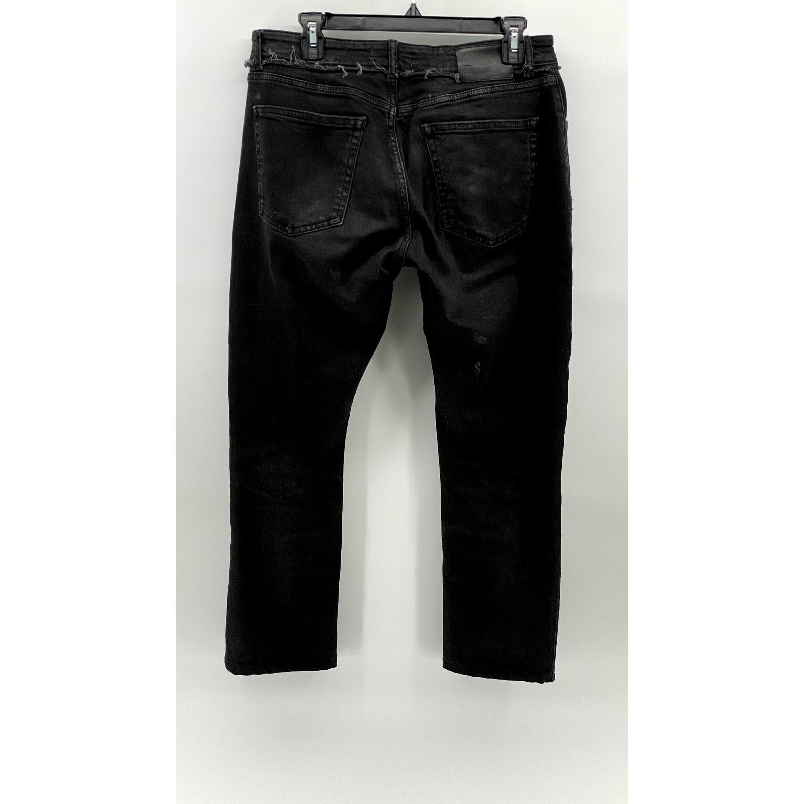 DL 1961 Men's Black Denim Distressed Hunter Skinny Jeans SZ 31X32