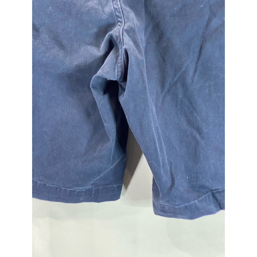 LANDS' END Men's Navy Traditional-Fit Cargo Shorts SZ 40