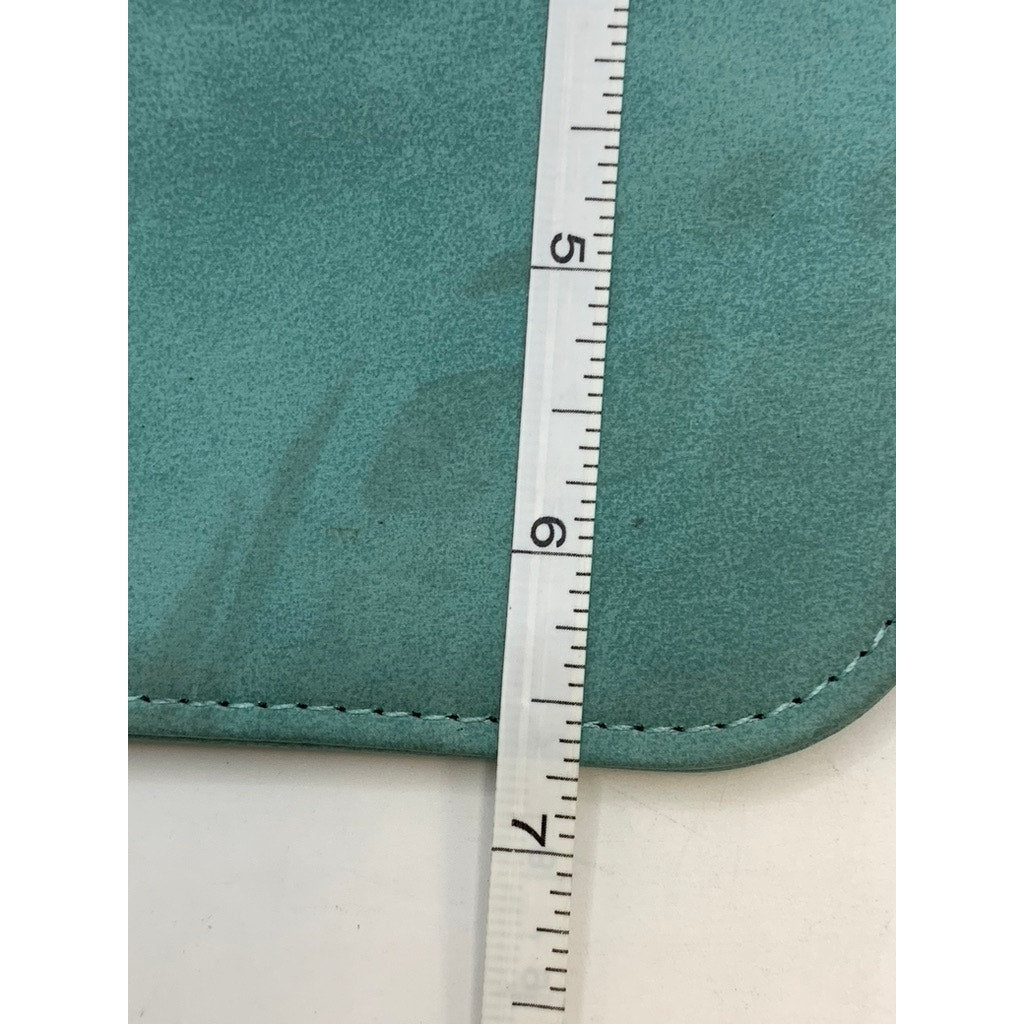 K.CARROLL ACCESSORIES Women's Teal Faux Leather Small Card Bag SZ OS