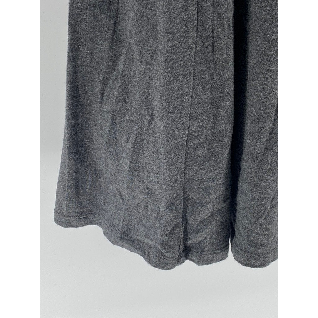 UNIQLO Women's Charcoal Gray Crewneck Sleeveless Casual A-Line Midi Dress SZ XS