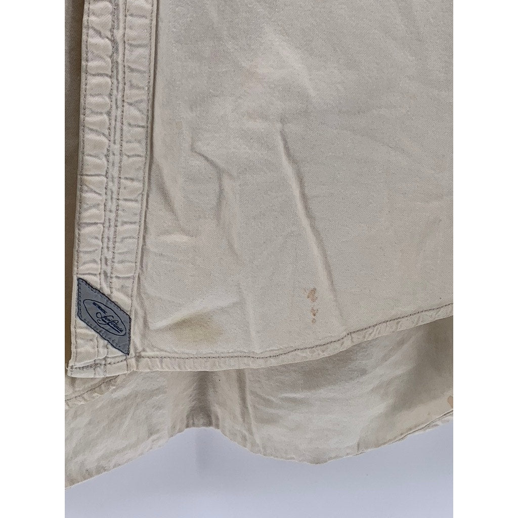 LEVI'S Men's Off-White Denim Vintage Button-Up Long Sleeve Workwear Shirt SZ XL