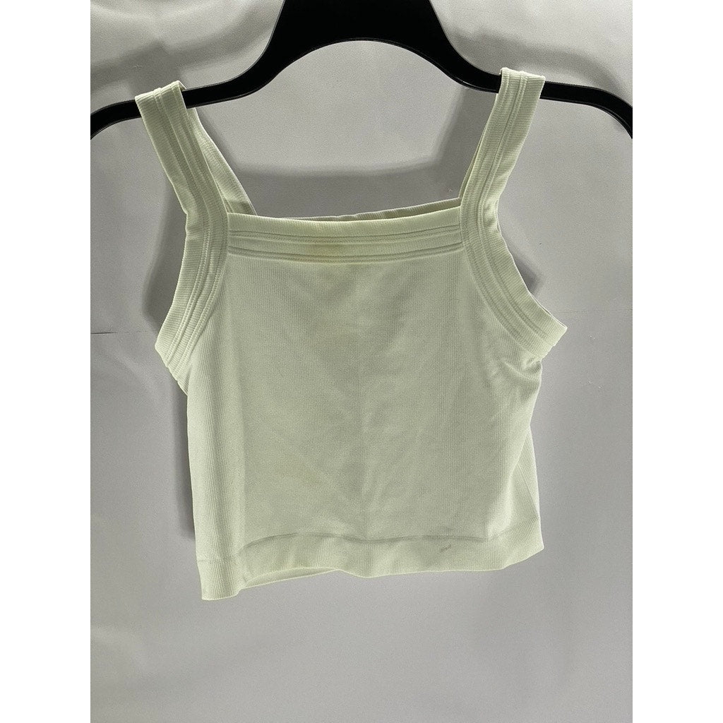 OUT FROM UNDER By Urban Outfitters Women's White Ribbed Crop Tank Top SZ XS