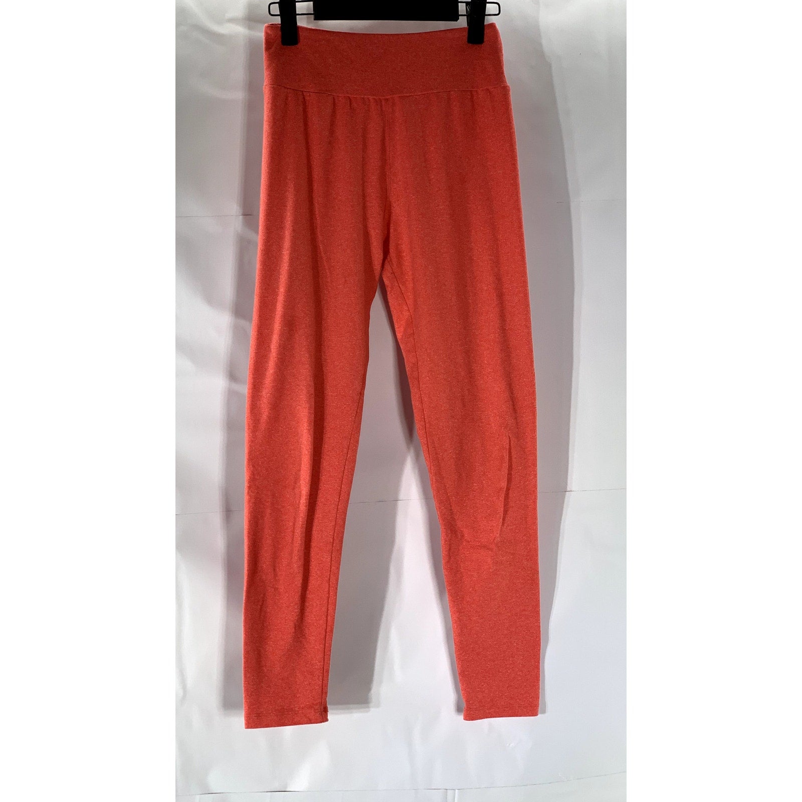LULAROE Women's Orange Solid Pull-On Lightweight Ankle Leggings SZ OS