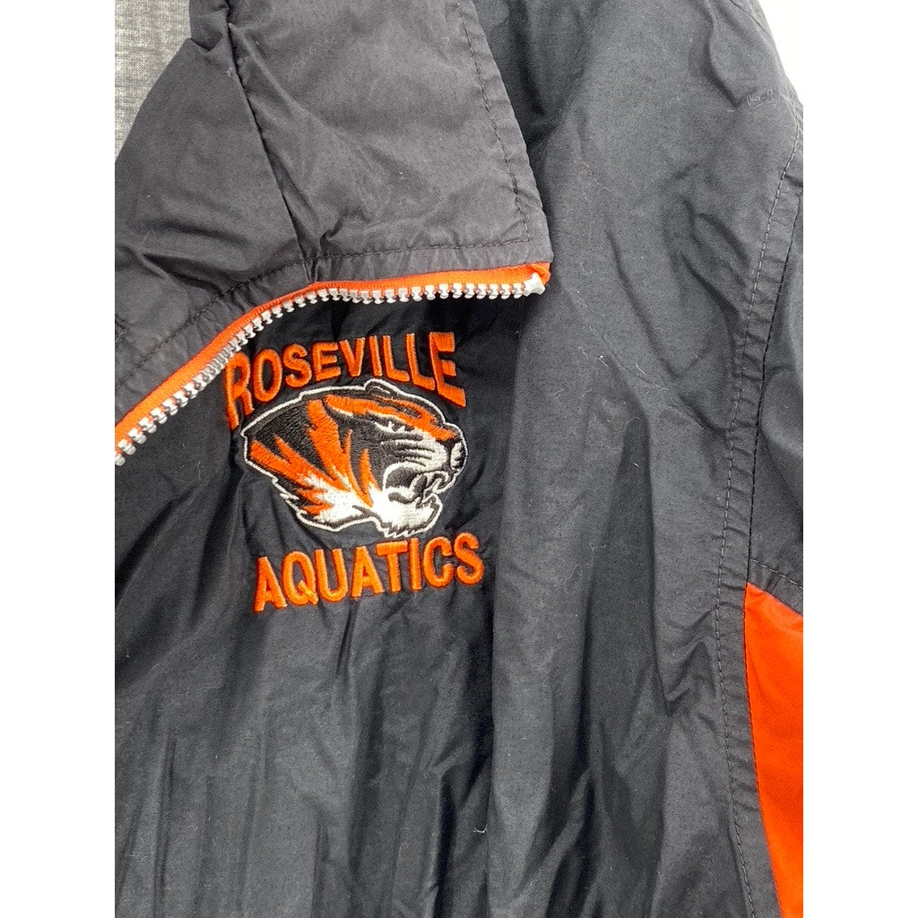 HOLLOWAY BRAND Men's Black Windbreaker Tiger Graphic SIZE XL