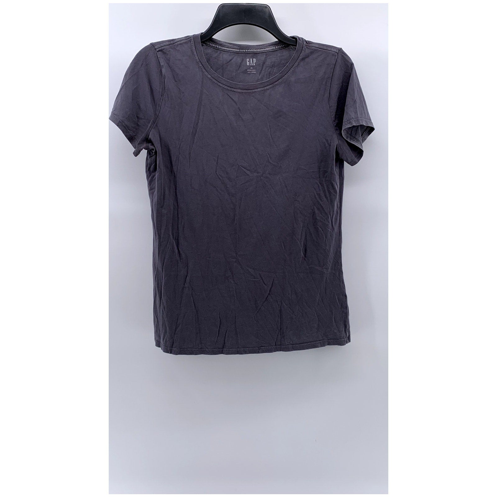 GAP Women's Navy Vintage Wash Crewneck Short Sleeve Casual Top SZ XS