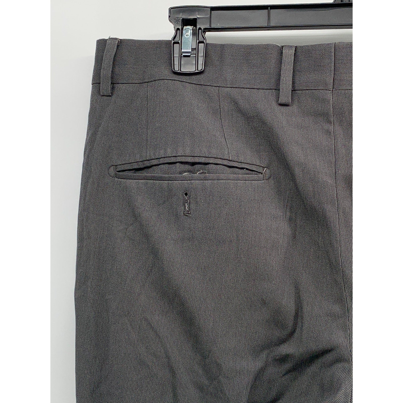 MEXX METROPOLITAN Men's Charcoal Gray Straight-Leg Regular-Fit Trousers SZ 40R