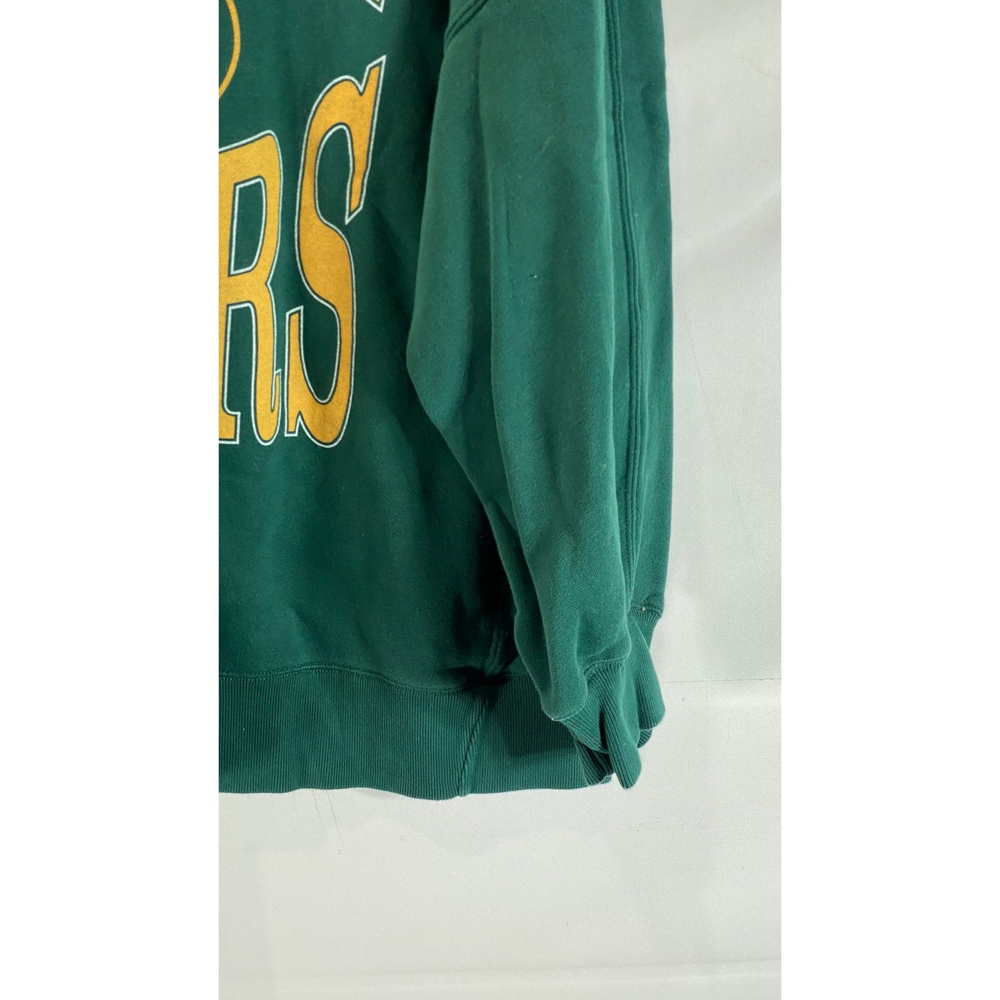 NFL TEAM APPAREL Men's Green Large Logo Green Bay Packers Sweatshirt SZ XL