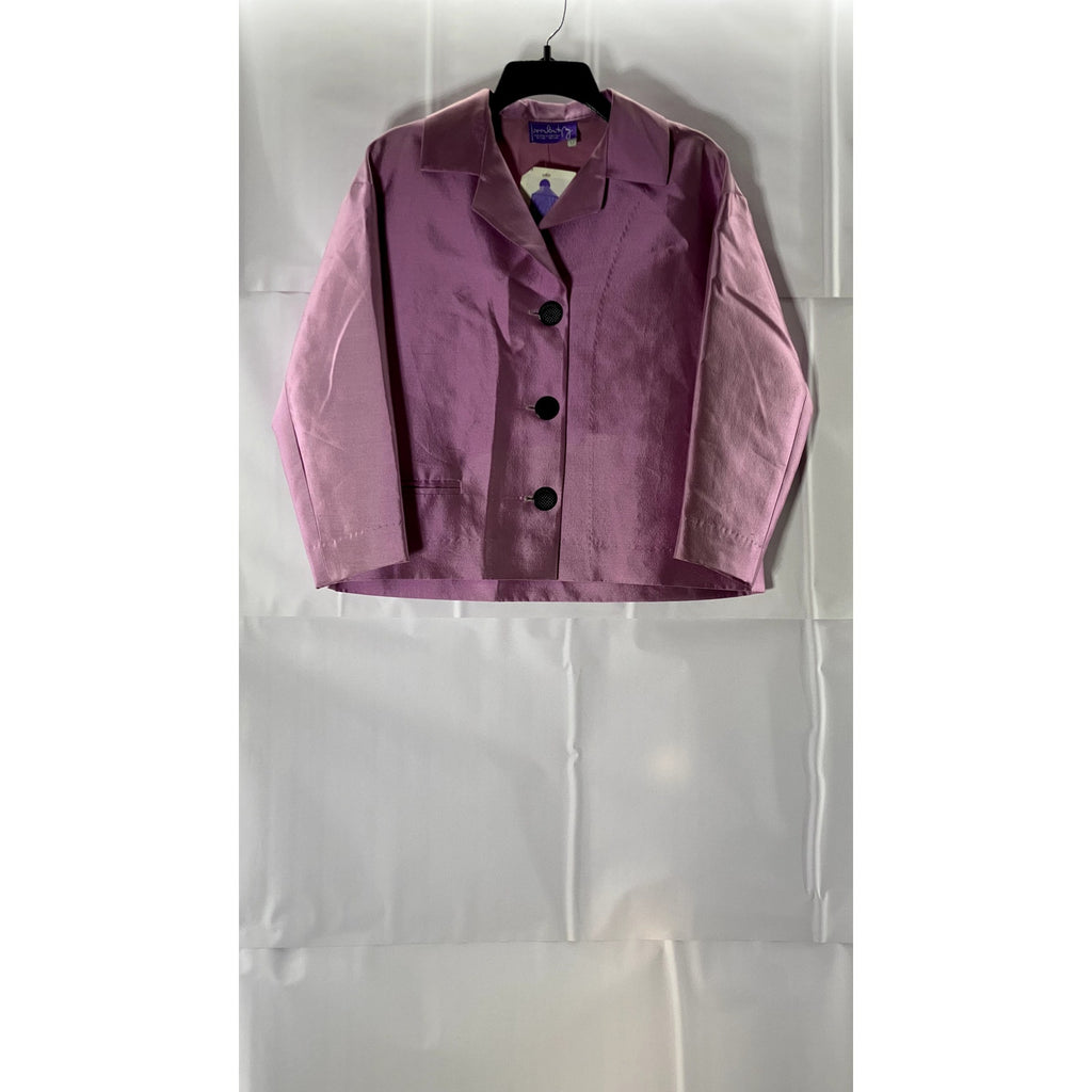 MARIANNE NOVOBATZKY Women's Light Pink MME Tatlin Three Button Jacket SZ 10