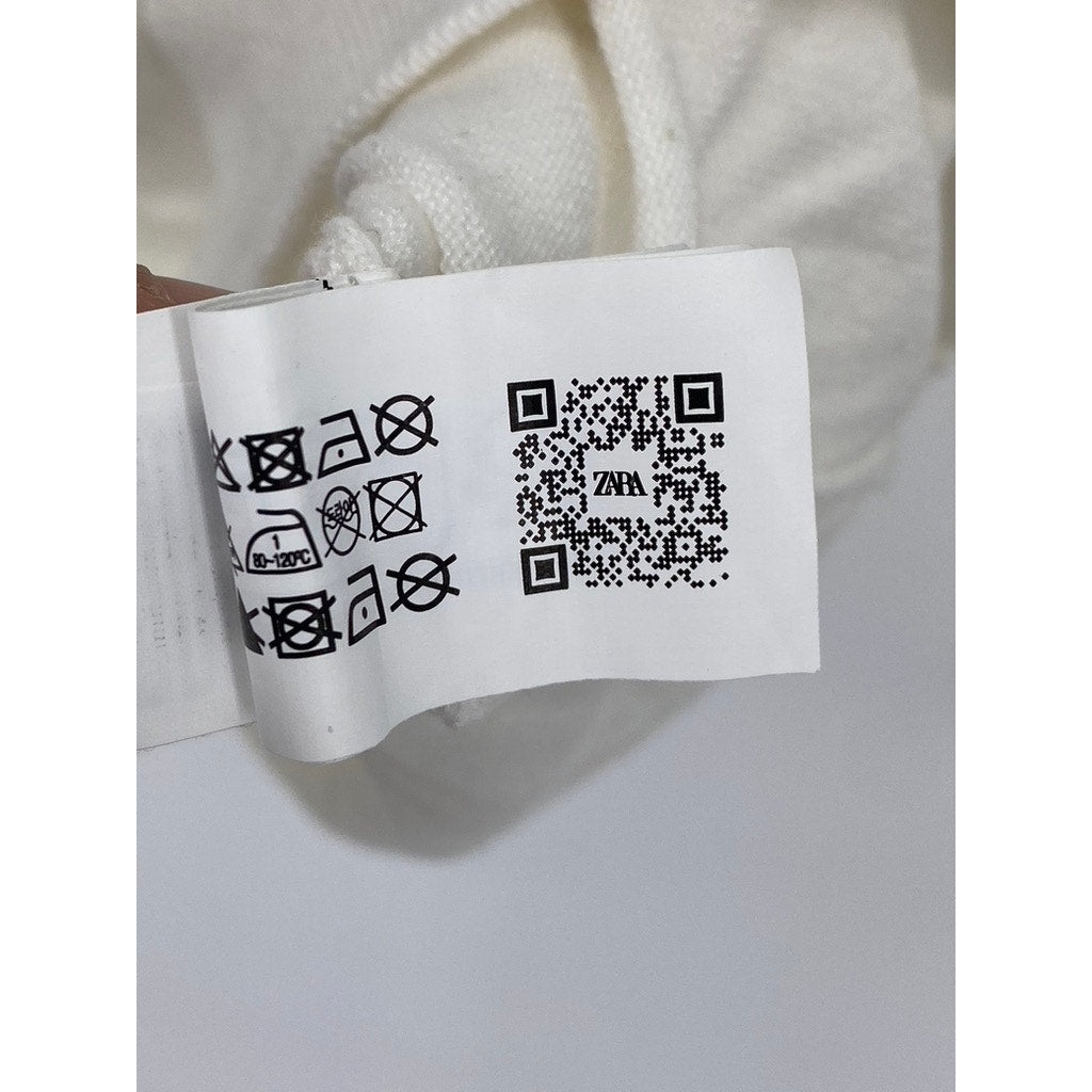 ZARA Men’s Cream Knit Long Sleeve Turtleneck Sweater SZ S