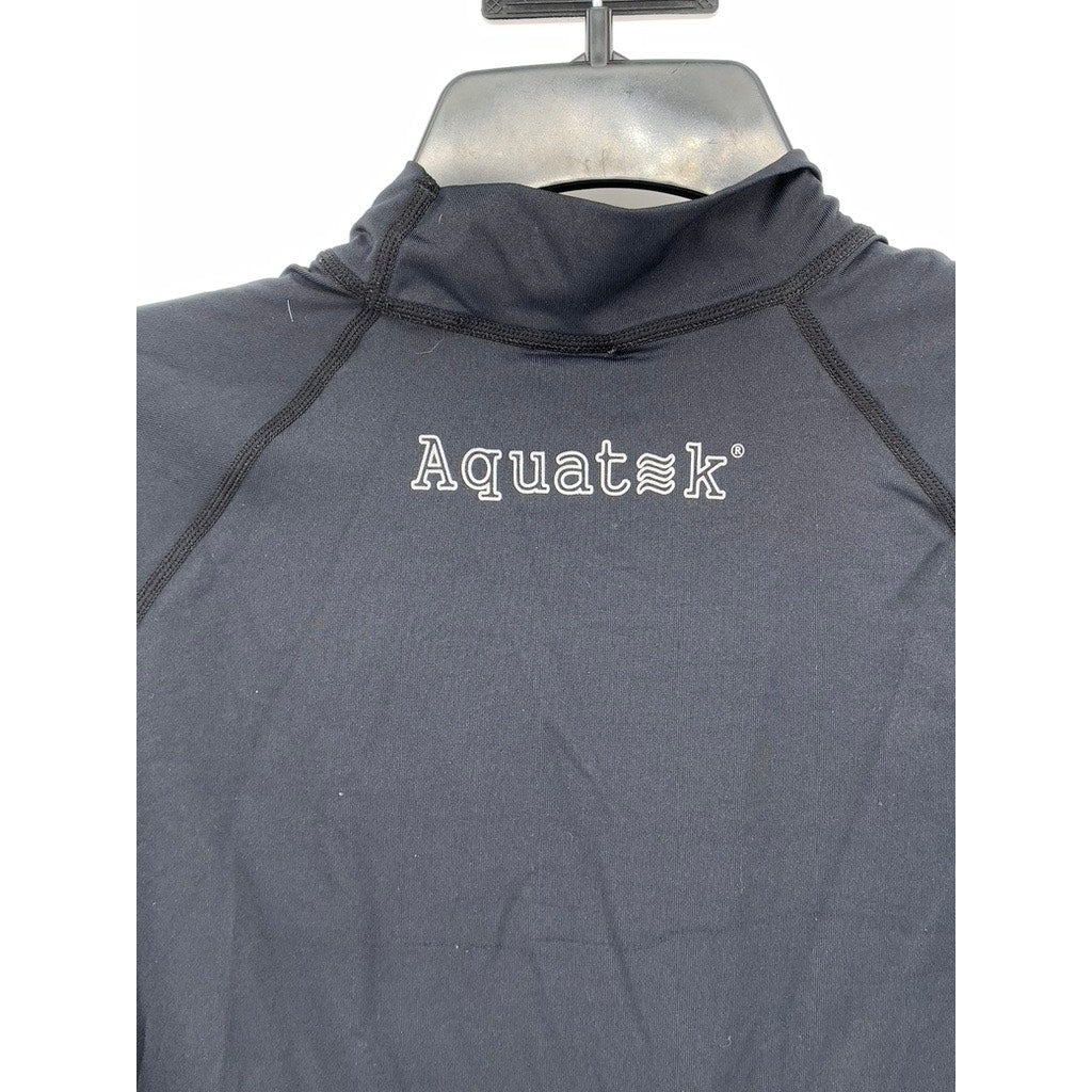 AQUATEK by Midway Kid's Black Performance Rash Guard Watersport Shirt SZ XL