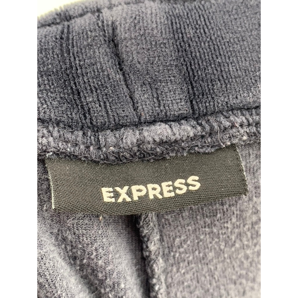 EXPRESS Women's Navy Velour Wide-Leg Sweatpants SZ XS