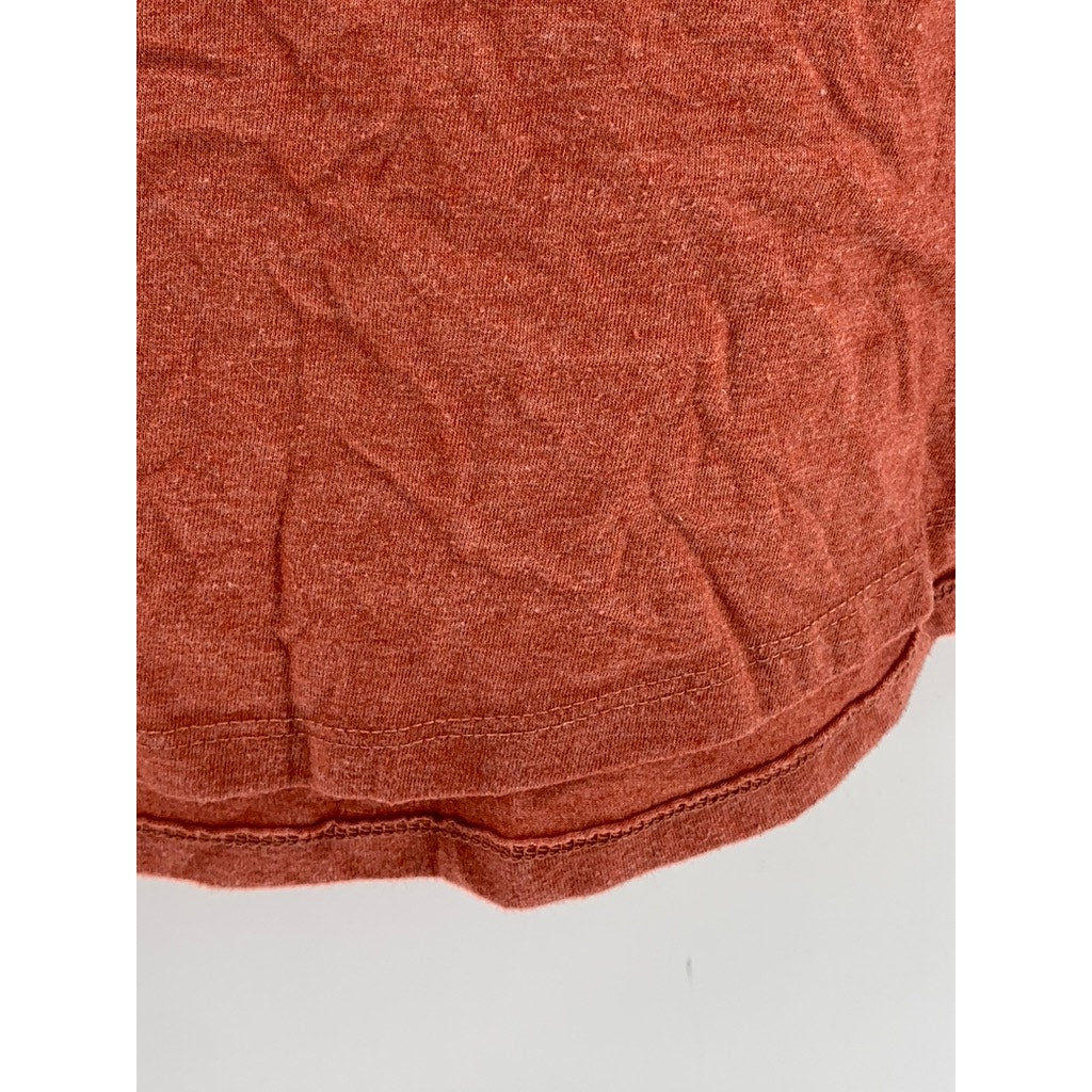 TORRID Women's Plus Burnt Orange V-Neck Classic Fit Short Sleeve Top SZ 3