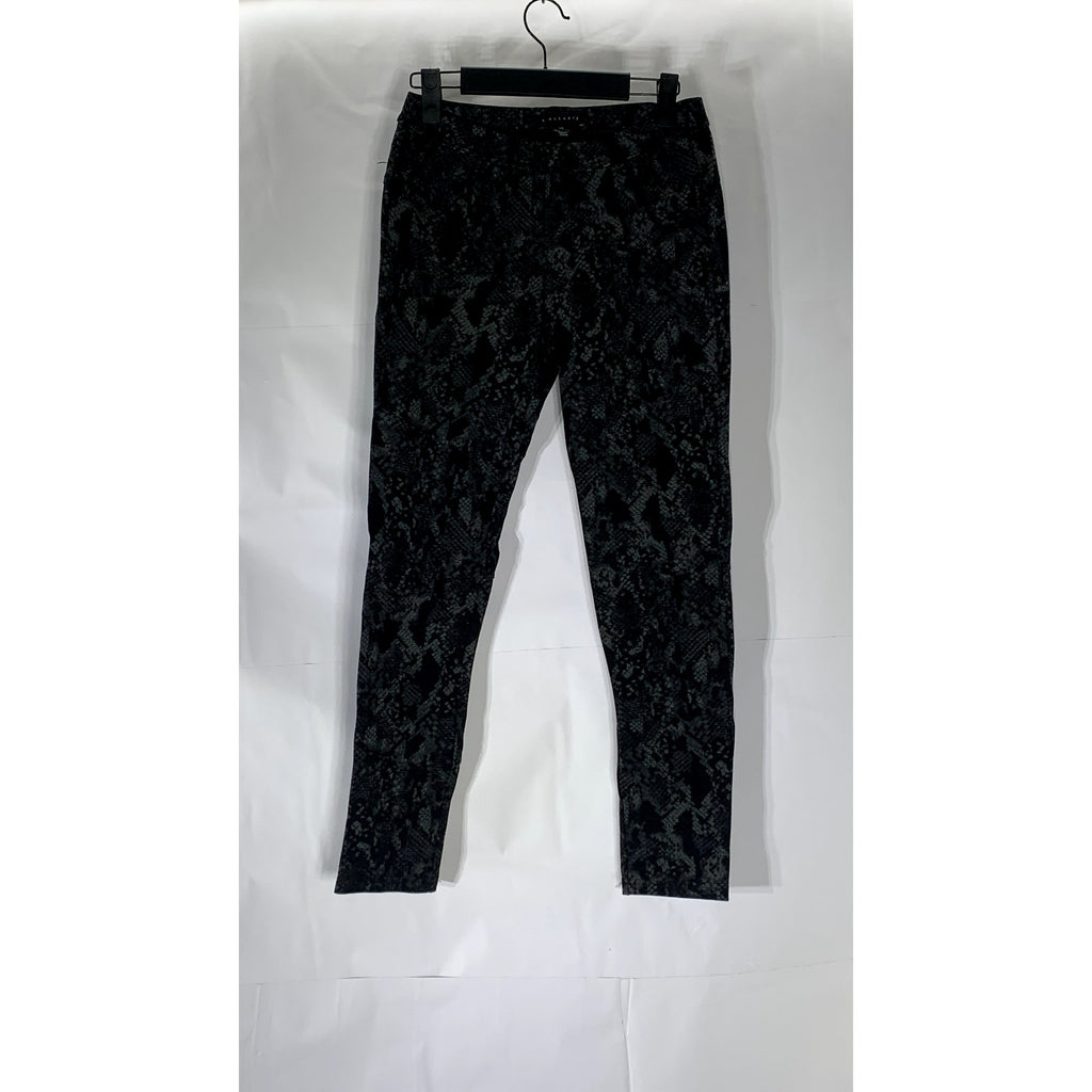SANCTUARY Women's Black Snake-Printed Pull-On Skinny Grease Leggings SZ XS