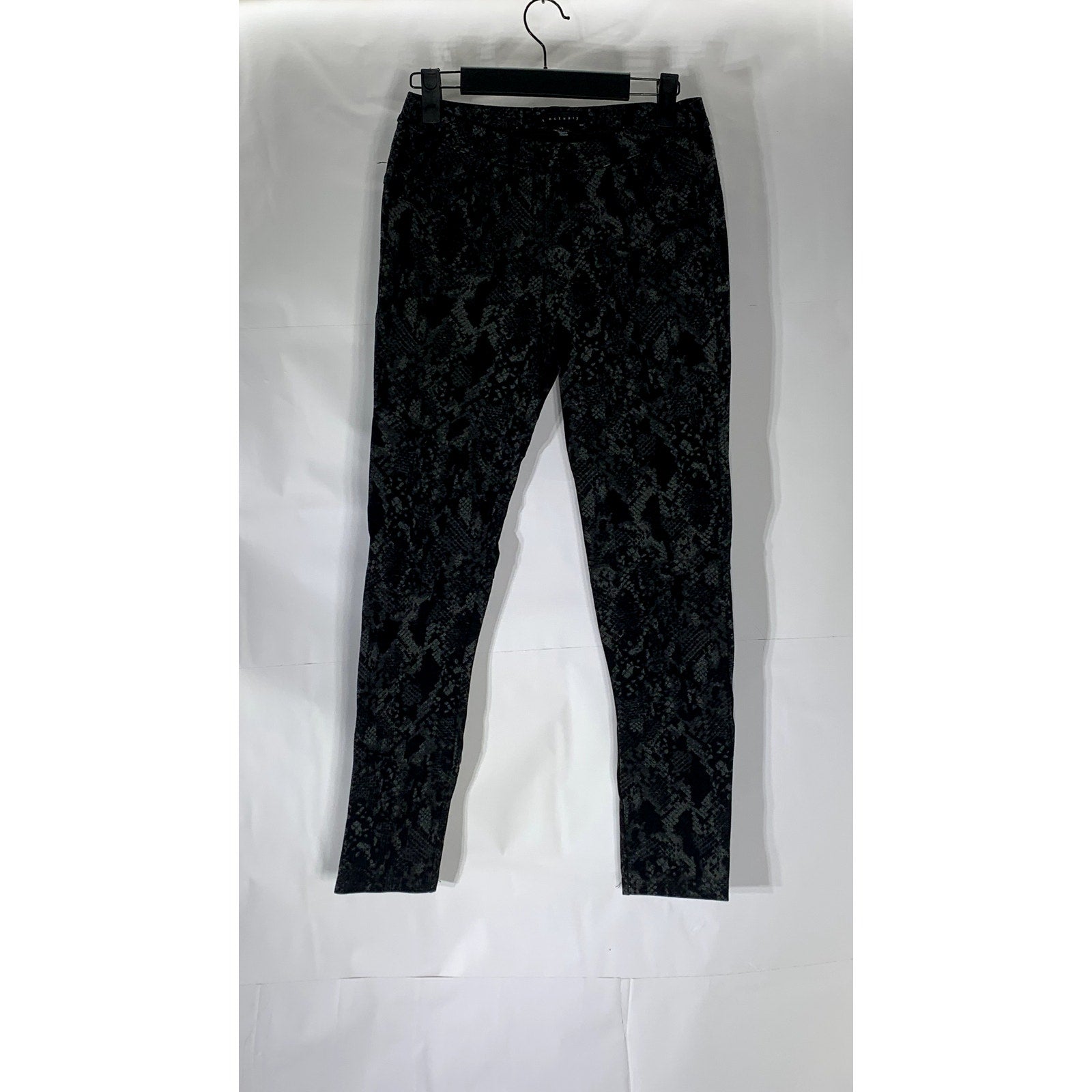 SANCTUARY Women's Black Snake-Printed Pull-On Skinny Grease Leggings SZ XS