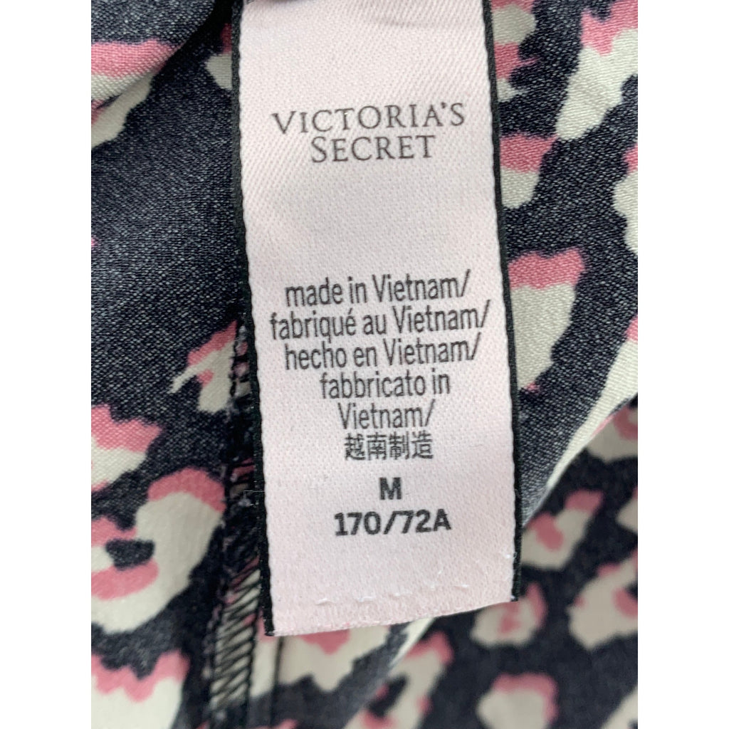 VICTORIA'S SECRET Women's Leopard Print Pull-On Relaxed-Fit Pajama Shorts SZ M