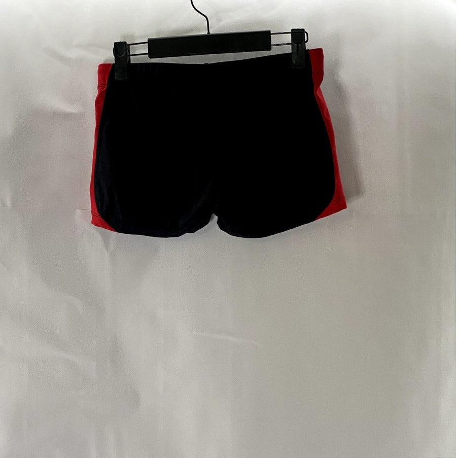 SAUCONY Women's Black/Red 3" Elastic Waist Pull-On Running Shorts SZ M