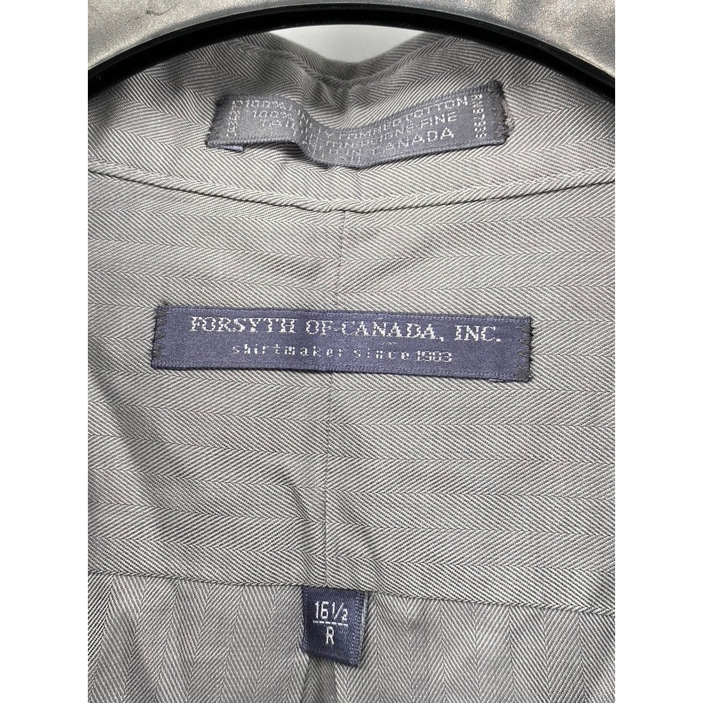FORSYTH CANADA Button Down Mens Dress Shirt SZ (16 1/2 R)