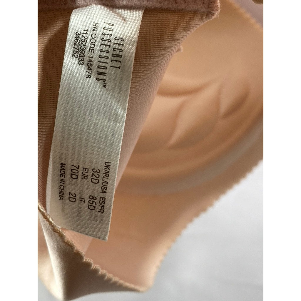 PRIMARK SECRET POSSESIONS Women’s Soft Pink Lace Push-Up Bra SZ 32D