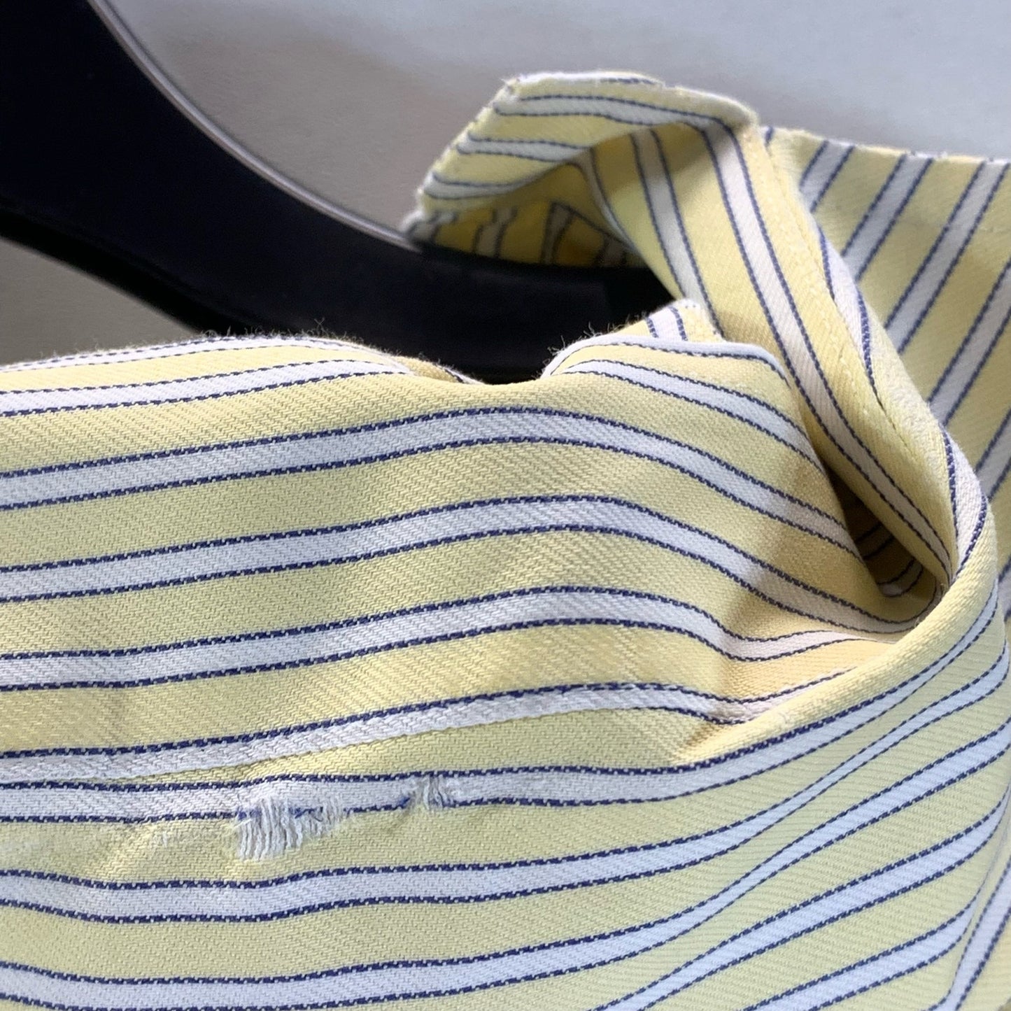 BROOKS BROTHERS 346 Men's Yellow Striped No-Iron Original Button-Up Shirt SZ S