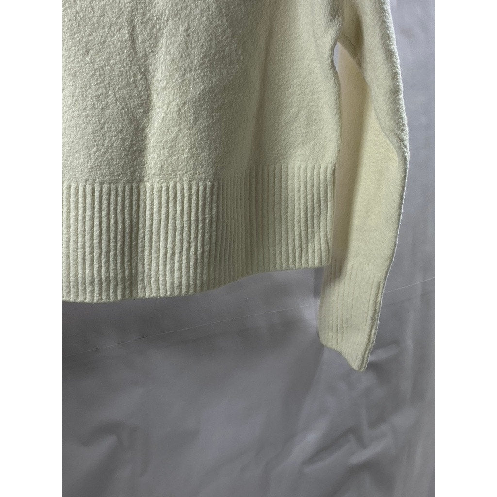 & OTHER STORIES PARIS ATELIER Women’s Cream Knit Pull Turtleneck Sweater SZ XS