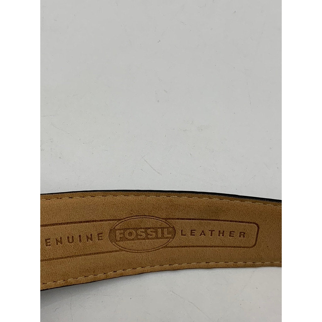 FOSSIL Women's Black Genuine Leather Hardware Belt SZ L