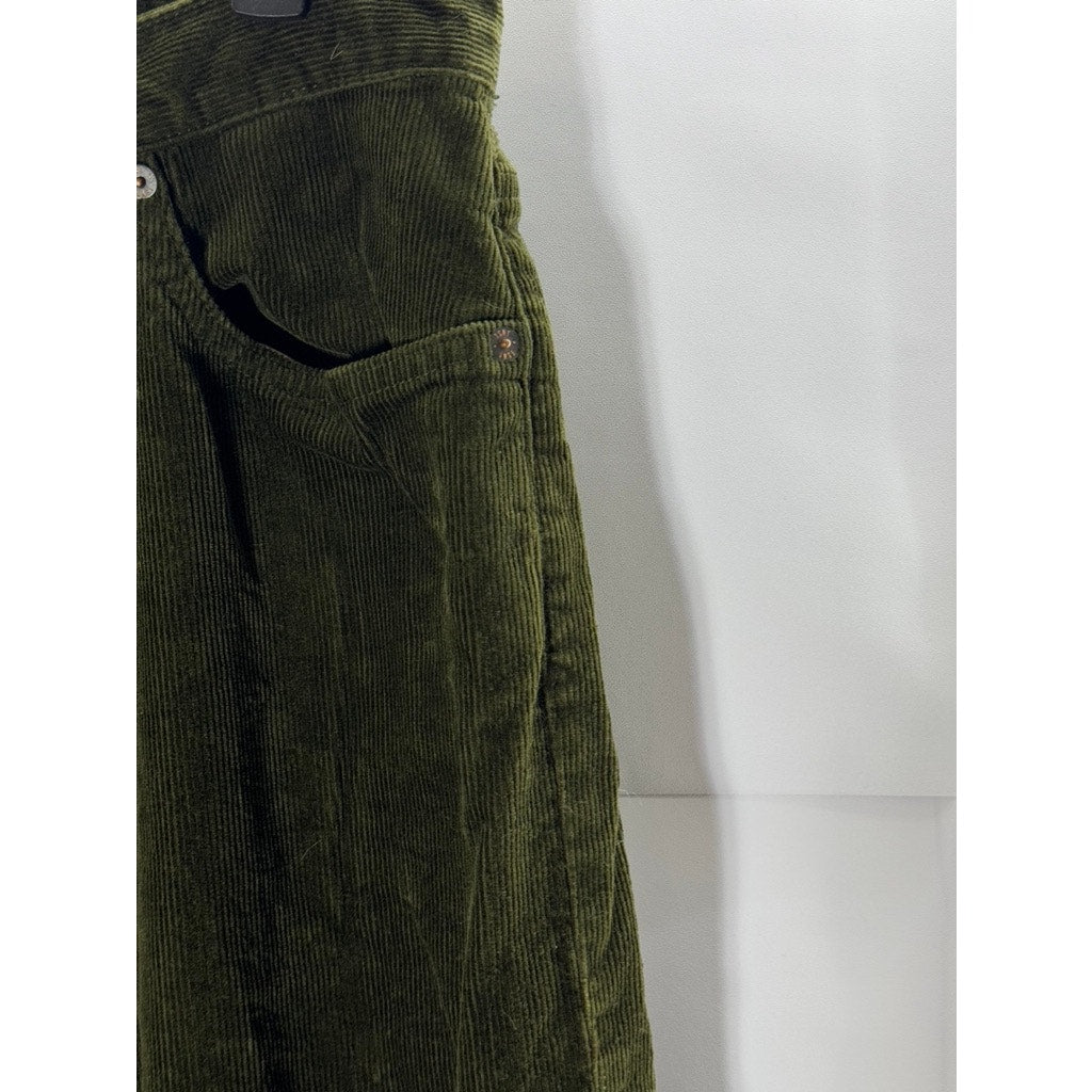 TODD SNYDER Men's Dark Green Slim-Fit Five-Pocket Stretch Corduroy Pant SZ 29X30
