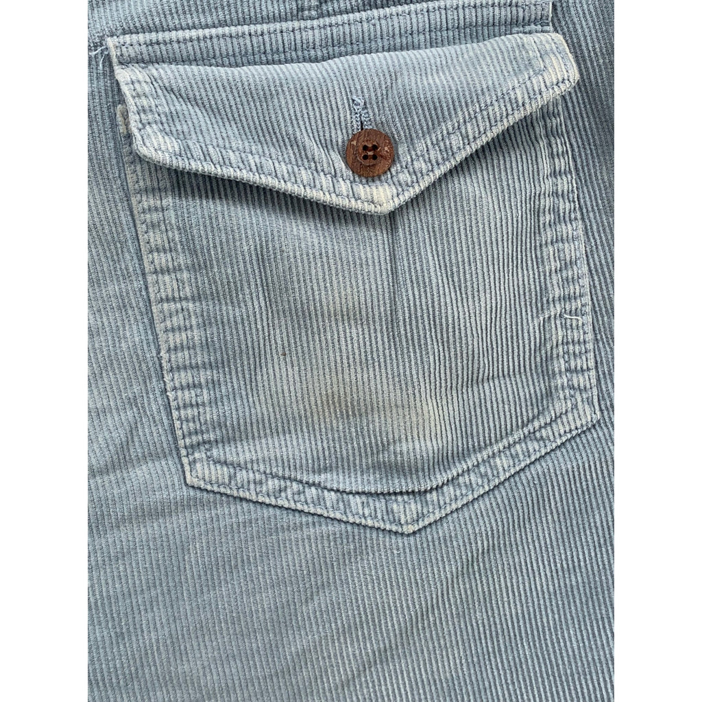 BIRCHWELL BEACH BRITCHES Men's Light Blue Classic Corduroy Shorts SZ 34