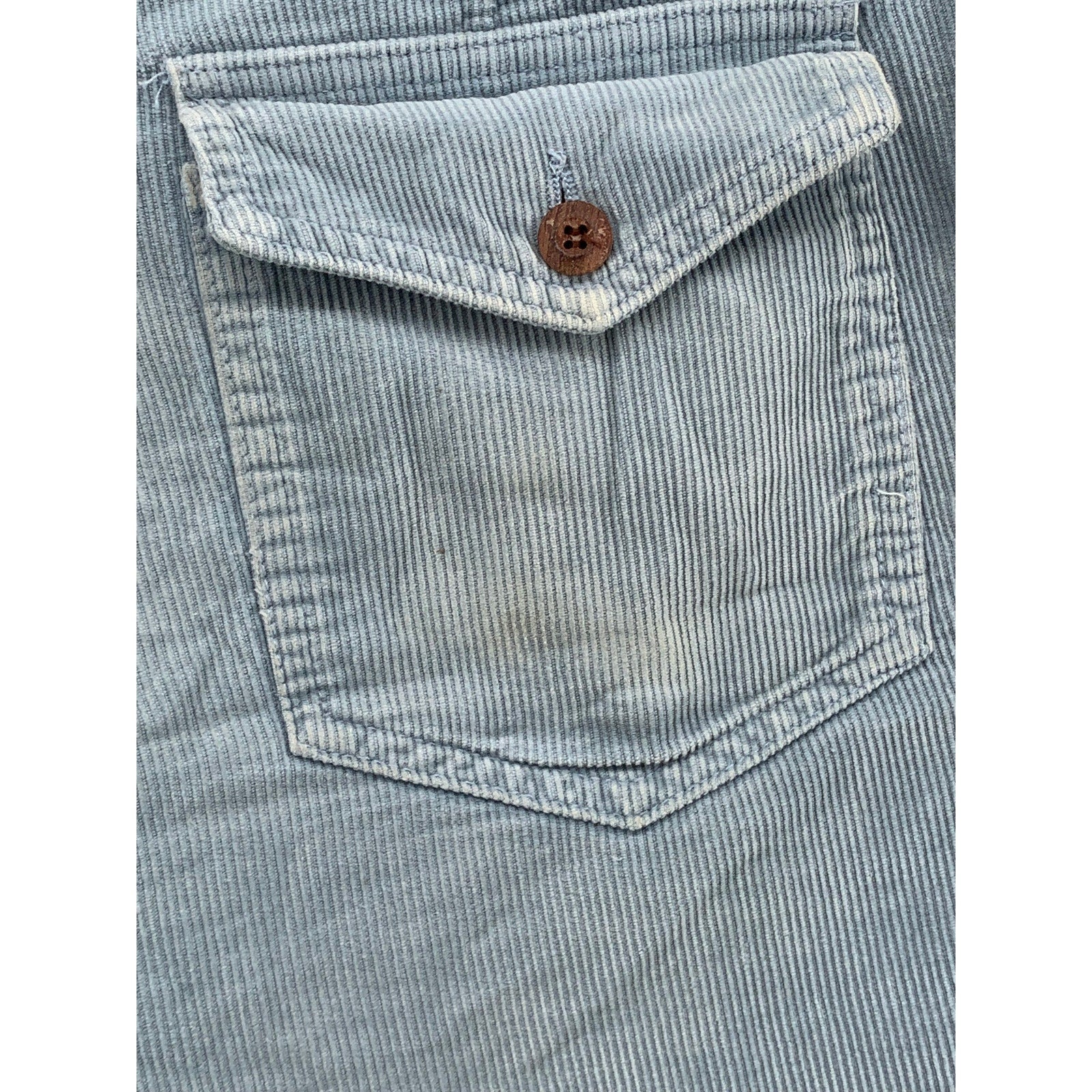 BIRCHWELL BEACH BRITCHES Men's Light Blue Classic Corduroy Shorts SZ 34