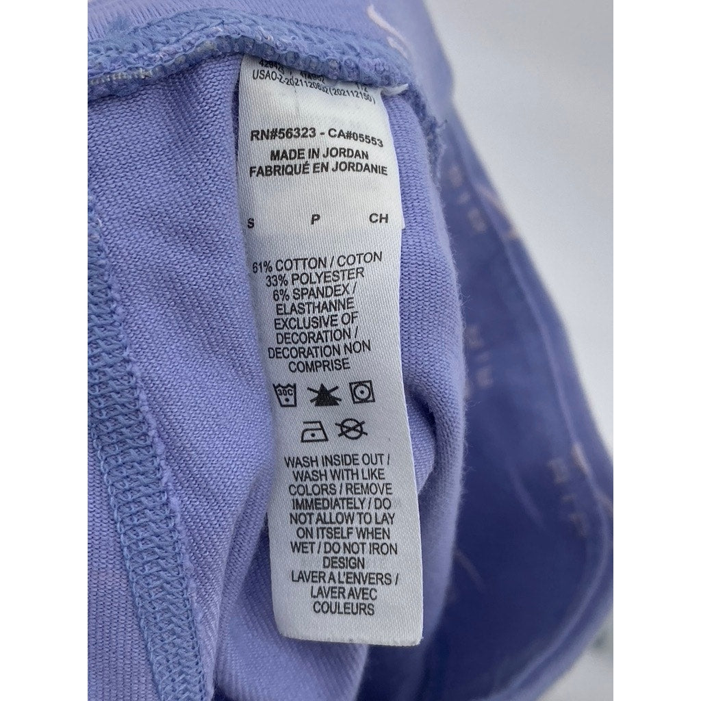 NIKE Women's Lilac Logo Print High-Rise Air Casual Bike Shorts SZ S