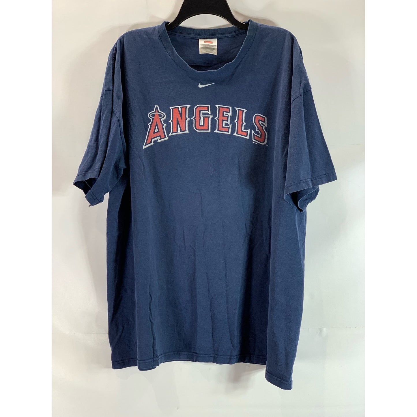 NIKE Men's Navy Angels Logo Crewneck Short Sleeve T-Shirt SZ 2XL