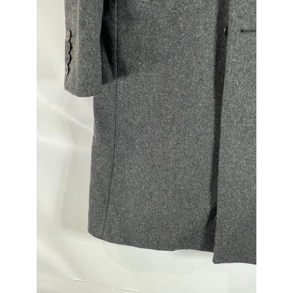 THE KOOPLES Men's Charcoal Classic Feltro Three-Button Coat SZ 44(US XS)