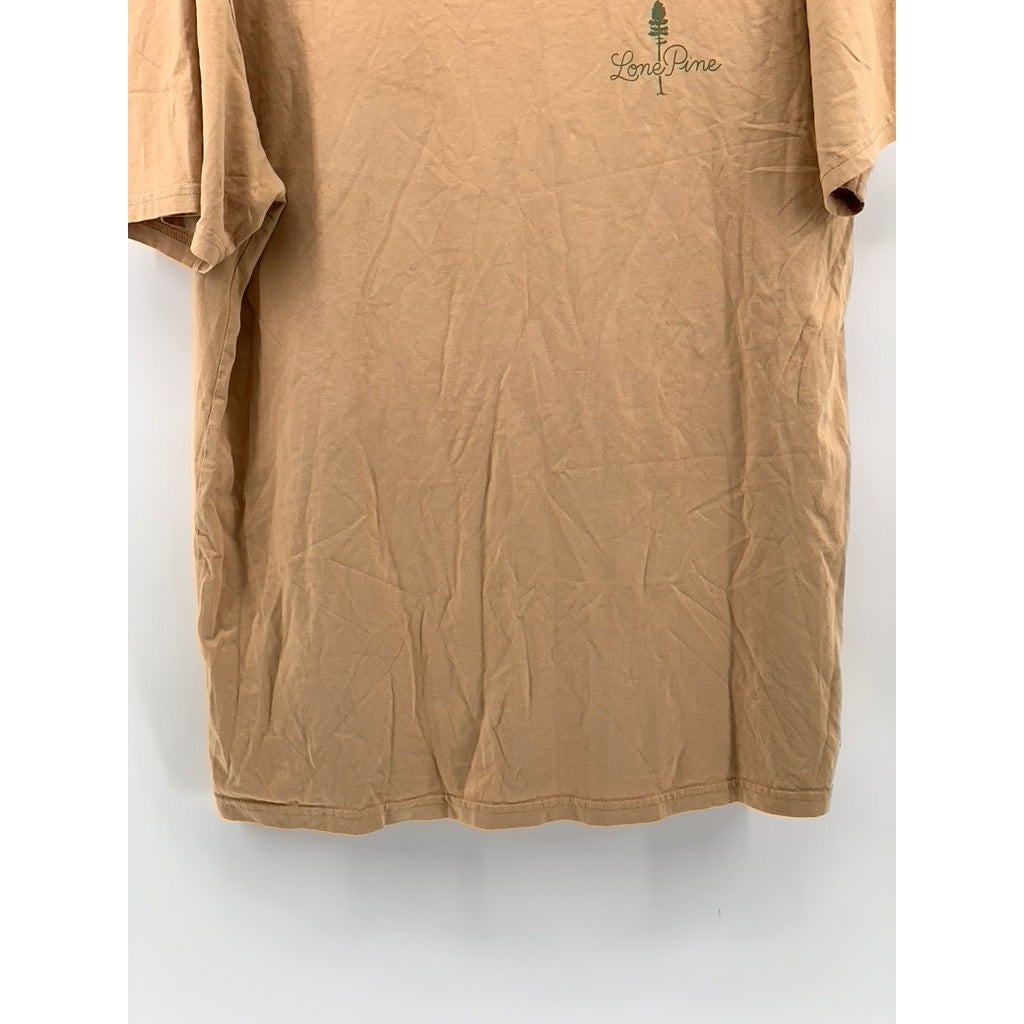 ASCOLOUR Men's Tan Graphic Short Sleeve T-Shirt SZ L