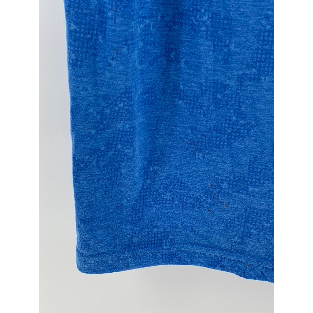 UNDER ARMOUR Men's Blue HeatGear Loose Fit Logo T-Shirt SZ L