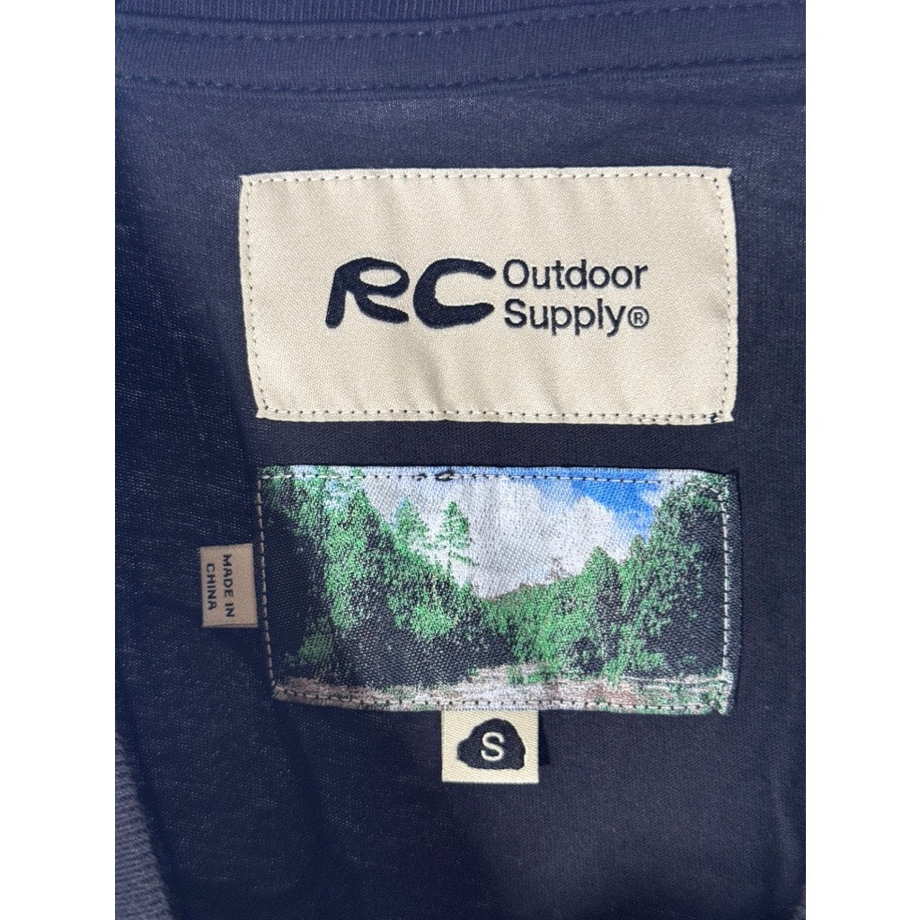 RC OUTDOOR SUPPLY Men's Black From Here To There Short Sleeve T-Shirt SZ S