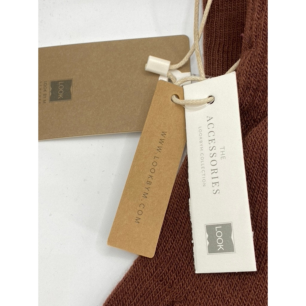 LOOK BY M Women's Rust Scarf and Glove Set SZ OS