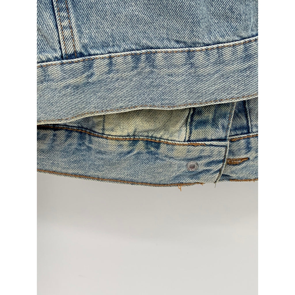 DIVIDED By H&M Women's Blue Denim Button-Up Long Sleeve Jean Jacket SZ M