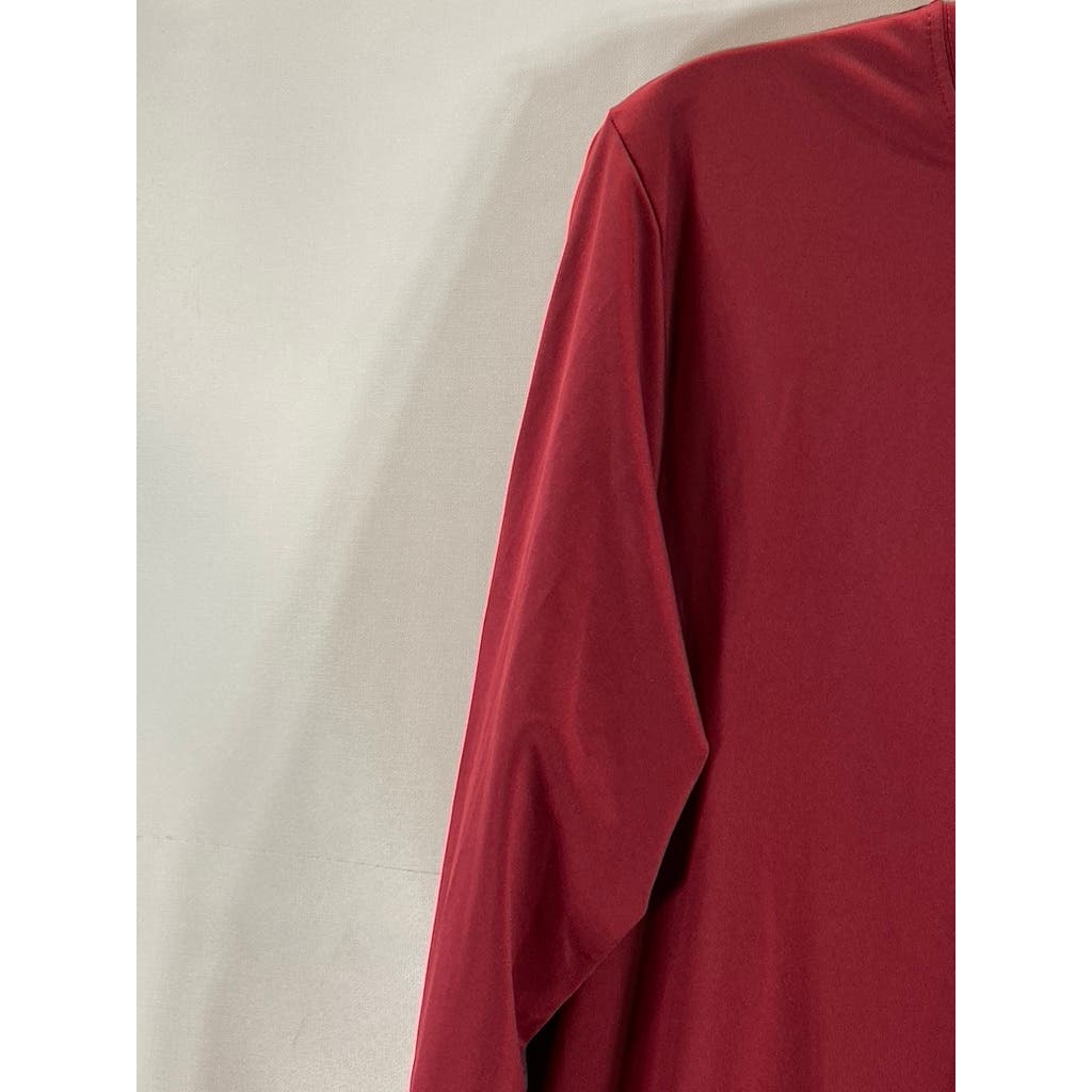 BROOKS BROTHERS Men's Red Crewneck 1818 Graphic Long Sleeve T-Shirt SZ S