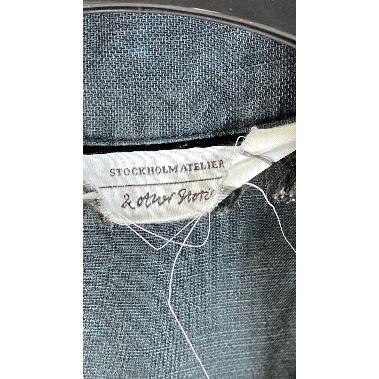 STOCKHOLM ATELIER Women's Black Short Sleeve Utility Tie-Waist Mini Dress SZ 2