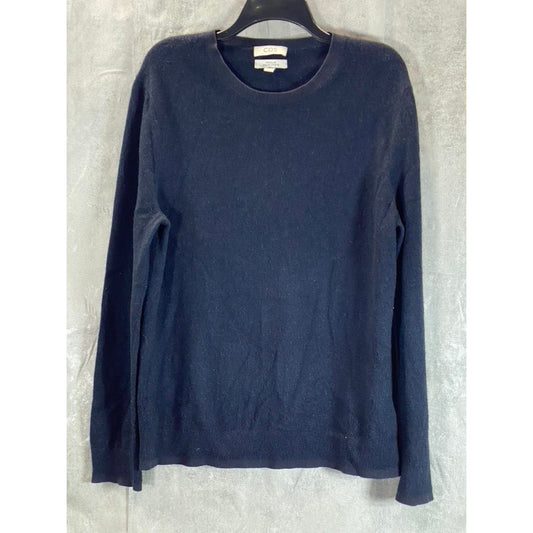 COS Men's Navy Wool Blend Crewneck Regular-Fit Pullover Sweater SZ XL