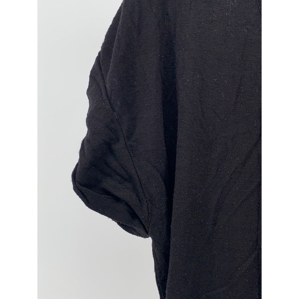 ZENANA OUTFITTES Women's Black Solid Scoop-Neck Short Sleeve Top SZ S