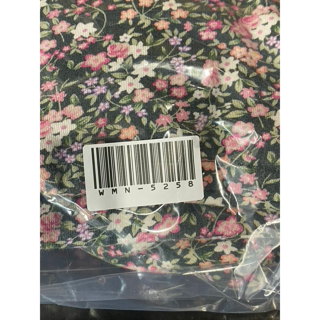 SELKIE Women's Cottage Floral All Over Long Sleeve Knee Patch Jumpsuit SZ S