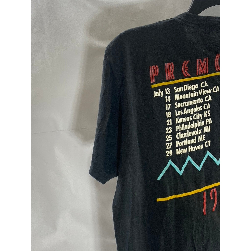 VINTAGE Unisex Peter Frampton "Premonition" Tour Guide Short Sleeve T-Shirt SZ L