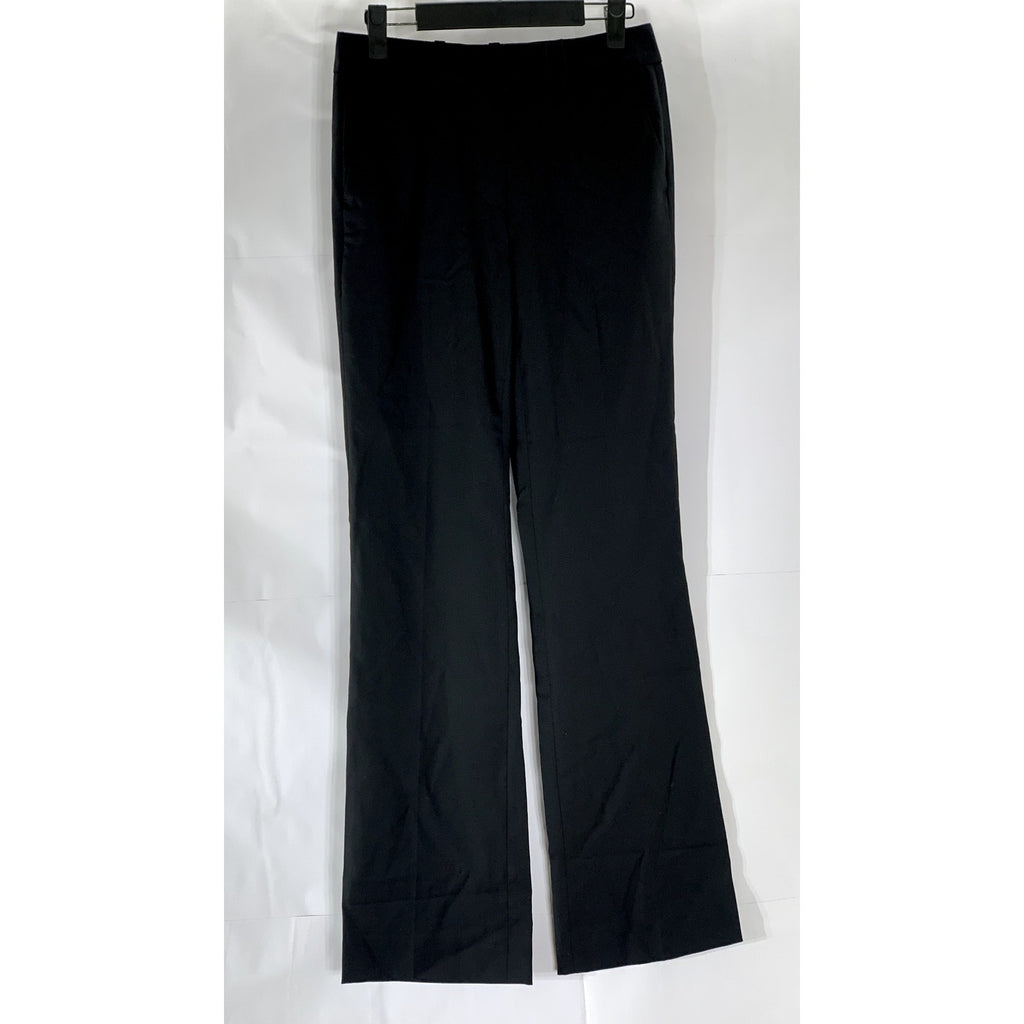 J.CREW Women's Petite Black Wool Preston Super 120's Wide-Leg Dress Pant SZ 0P