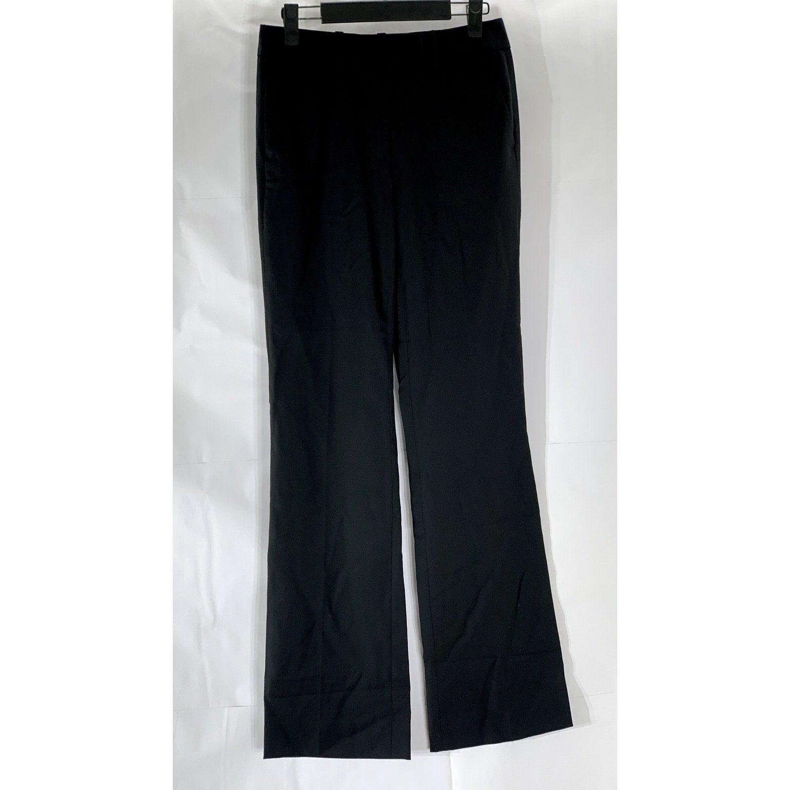 J.CREW Women's Petite Black Wool Preston Super 120's Wide-Leg Dress Pant SZ 0P
