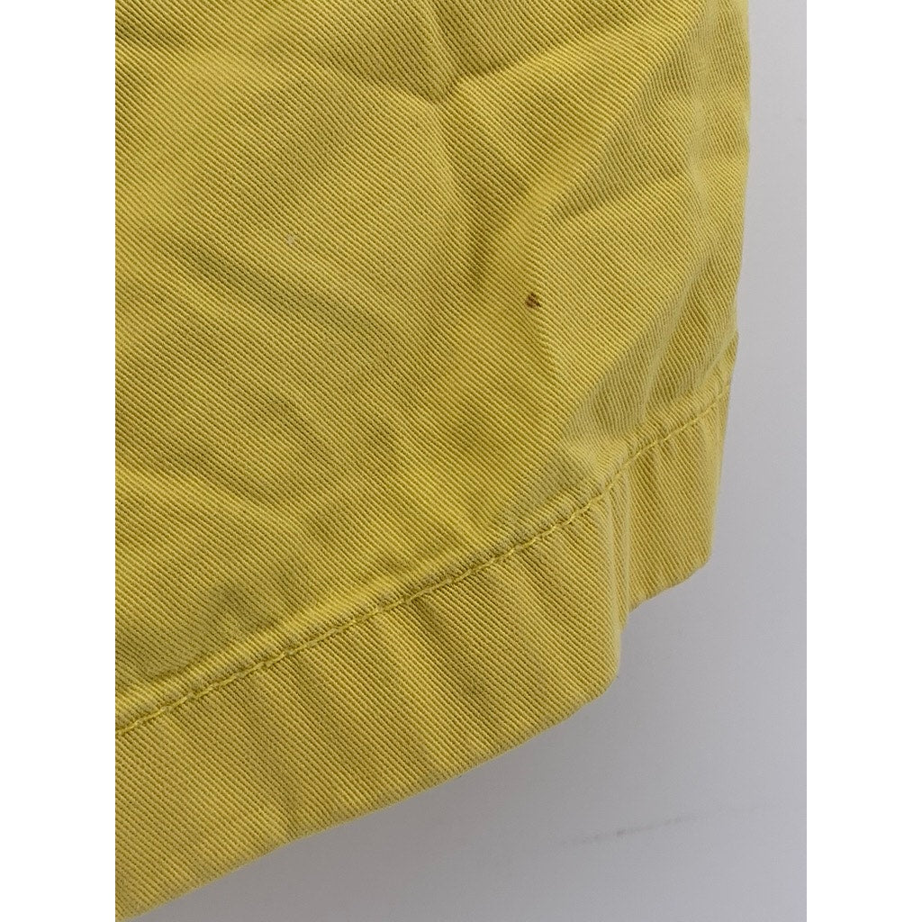 J.CREW Women's Yellow Cotton Casual Chino Shorts SZ 4