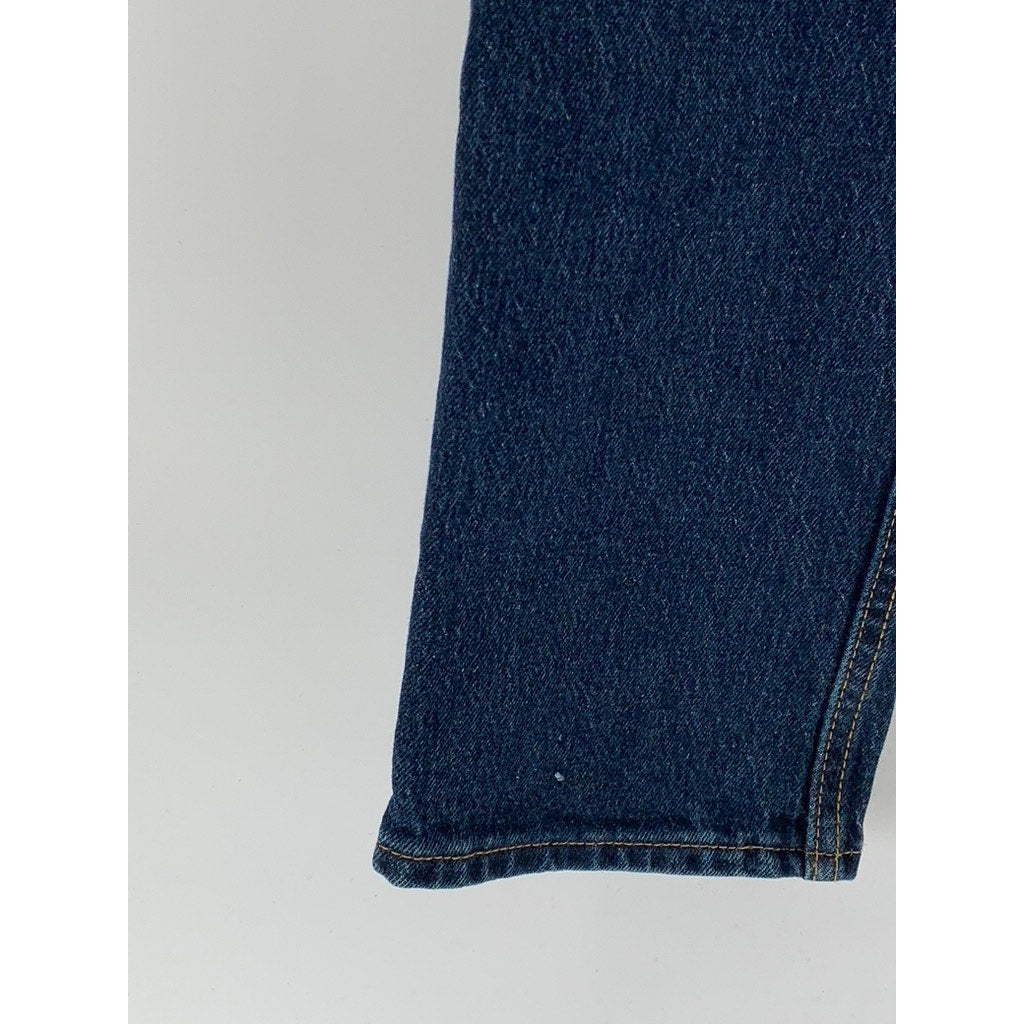 LEVI'S PREMIUM Women's Dark Blue Denim 70's High-Rise Slim Straight Jeans SZ 24